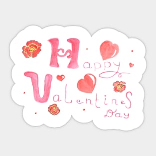 Happy Valentines Day. Nice design for a loved one. Sticker